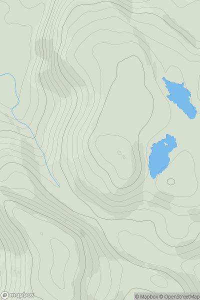 Thumbnail image for Cnoc nan Cro [Scourie to Lairg] showing contour plot for surrounding peak
